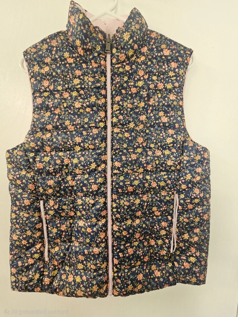Polo Ralph Lauren Girls Reversible Puffer Vest – Size L 12/14 – NWOT